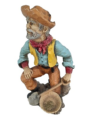 #ad Vtg 1976 Universal Statuary Figure Prospector Miner Western Cowboy 15quot; Statue $125.00
