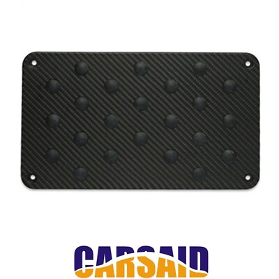 #ad Carbon Fiber Plate Carpet Mat Car Auto Interior Floor Mat Patch Foot Heel Pedal $135.98
