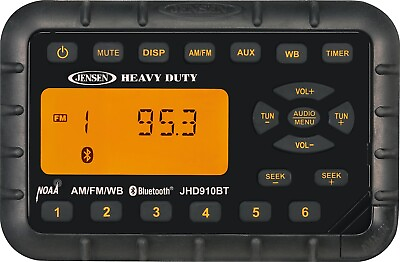 #ad JENSEN Heavy Duty JHD910BT Mini Waterproof AM FM WB BT Radio NOAA Weatherband $389.00