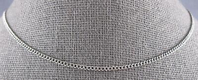 #ad ANTIQUE LONG 14KT WHITE GOLD CLASSIC 2MM LINK CHAIN #27340 $733.04