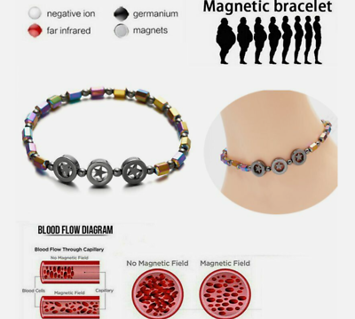 #ad Magnetic Healing Therapy Bracelet Anklet Arthritis Weight Loss Pain Relief Gifts $6.72