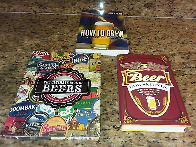 #ad Beer Lot of of 3 Books How To Brew The Ultimate Book Of Beers $10.52