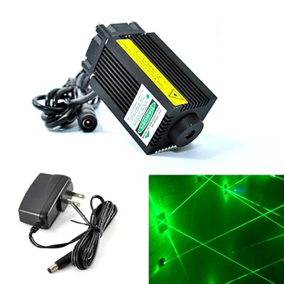 #ad 532nm 100mW 12V Green Dot Laser Diode Module for Carving or Game 33x55mm $37.08