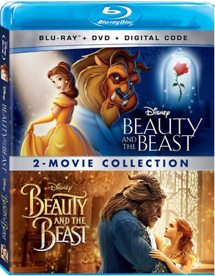 #ad Beauty and the Beast 1991 Beauty and the Beast 2017 Blu ray $13.00