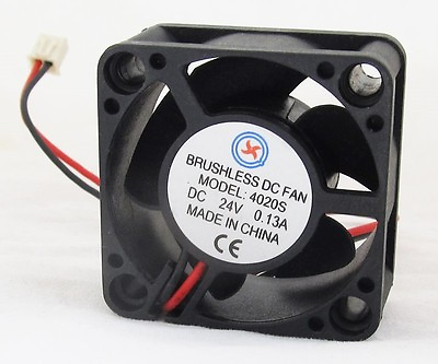 #ad 10 x Brushless DC Cooling Fan 40x40x20mm 4020 5 blades 24V 2pin 2.54 Connector $20.30