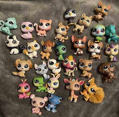 LPS lot 100 pets ACCESSORIES INCLUDED Cats Dogs 2nd gen $110.00