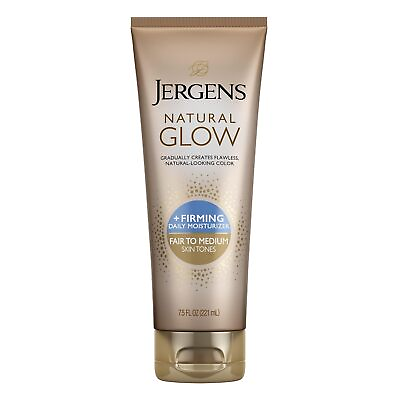 #ad Jergens Natural Glow FIRMING Self Tanner Sunless Tanning Lotion for Fair to Me $16.99