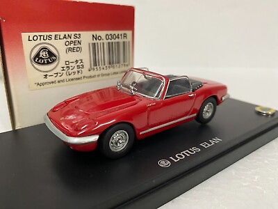 #ad 1:43 KYOSHO LOTUS ELAN S3 OPEN CONVERTIBLE Diecast scale model car RED **rare** $78.00