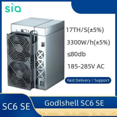 #ad 2022 New Goldshell Siacoin Miner SC6 SE Miner Hashrate 17TH S 3300W h In Hand $5699.00