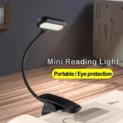 #ad #ad USB Rechargeable LED Book Light Flexible Clip On Book Light Night Reading Lamp $6.70
