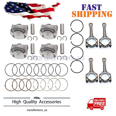 #ad Engine Piston w Ringsamp;Connecting Rod For 11 18 Chevy Sonic Cruze Limited 1.8L $184.99