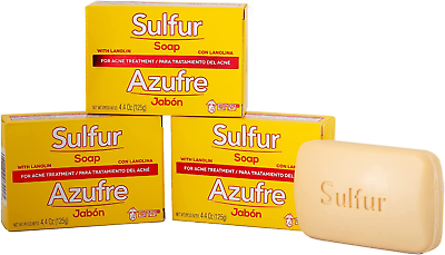 #ad Sulfur Soap Acne Treatment Cleaner Bar Soap Helps You Reduce Oil Excess and A $23.38
