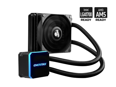 #ad Enermax LIQMAX III 120mm RGB AIO CPU Liquid Cooler LGA 1700 amp; AM5 Kit Included $59.99