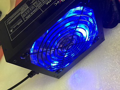NEW 750W 750 WATT 775W Gaming Quiet Blue LED Fan PSU SATA ATX Power Supply PCIe $59.79