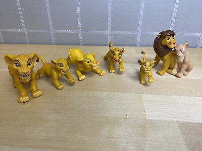 #ad Vintage Disney Lion King Figures Lot of 6 Mufasa Simba Nala $14.95