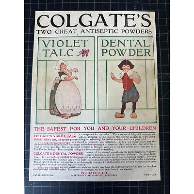 #ad Antique 1908 Colgate’s Products Print Ad $20.00