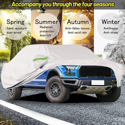 #ad Car Pickup Full Cover Waterproof Windproof Anti UV Fit forToyota Tacoma Hilux $58.99