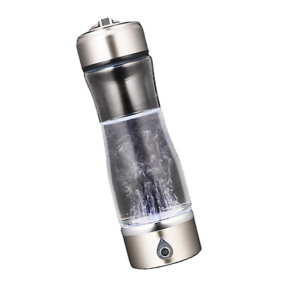 #ad 420ml Portable Hydrogen Rich Water Maker Alkaline Bottle Cup Ionizer GeneratorQw $43.69