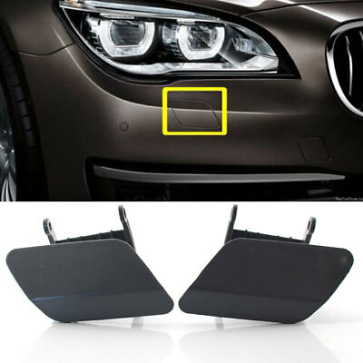#ad 2Pcs FOR BMW 7 F01 F02 2012 2015 Car Bumper Front Headlight Washer Cap Cover $13.37