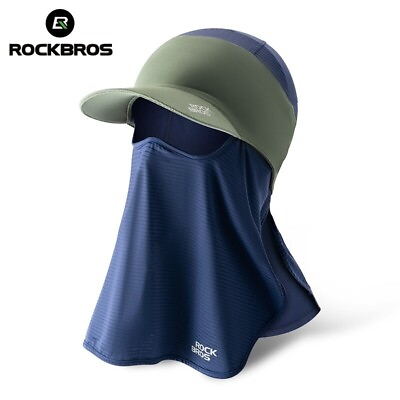 #ad Rockbros Summer Cooling Women Cap Mask Outdoor Sports Cycling Full Face Cover $18.69