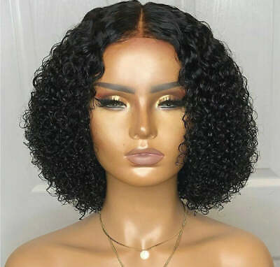 #ad New Women#x27;s Short Curly Dark Wavy Hair $25.99