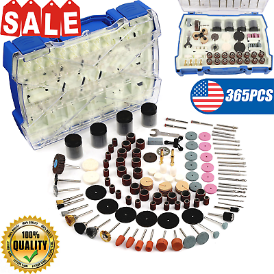#ad 365Pc Abrasive Dremel Rotary Tool Accessories Kit Grinding Sanding Polishing Set $21.75