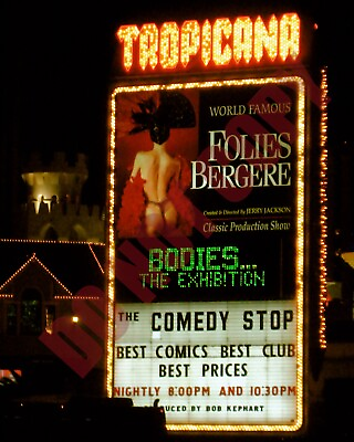 #ad Tropicana Hotel Casino Las Vegas Folies Bergere On Marque Art 8x10 Photo $11.99
