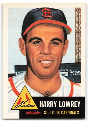 #ad 1991 Topps Archives 1953 #16 Harry Lowrey Bio black text St. Louis Cardinals 3BA $0.99