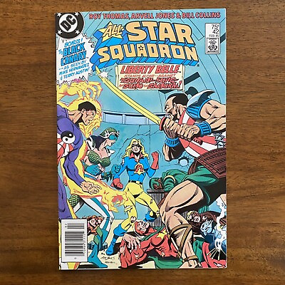 #ad All Star Squadron #42 1984 DC Comics Newsstand Earth 2 F WE COMBINE SHIPPING $1.99