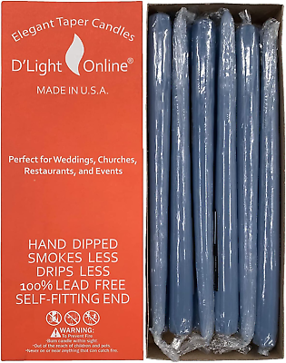 #ad Elegant Taper Premium Quality Candles Hand Dipped Dripless and Smokeles Set $32.94