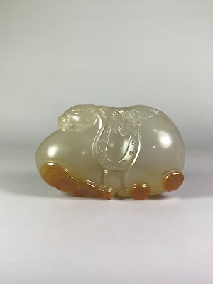 #ad Collectible chinese old agate handmade Tang horse statue exquisite paperweight AU $499.99