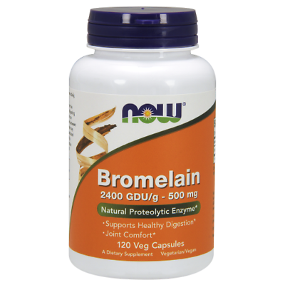 #ad Now Foods Bromelain 2400GDU 500mg 120 VCap Healthy Digestion Joint Comfort 10 26 $25.75