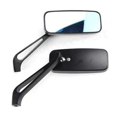 #ad Motorcycle Rectangle Steady Rearview Mirrors 8mm 10mm For Honda Suzuki USA $21.61