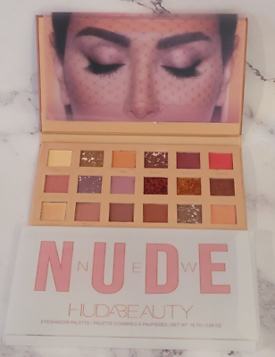#ad Huda Beauty The New Nude Eyeshadow Palette 18 Shades BRAND NEW In BOX $22.99