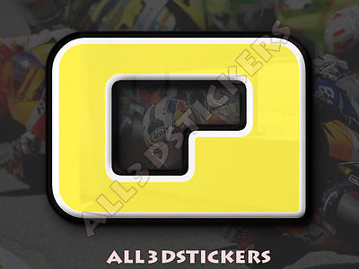#ad 3D Stickers Resin Domed LETTER Q Color Yellow 25 mm 1 inch Adhesive Decal $3.99