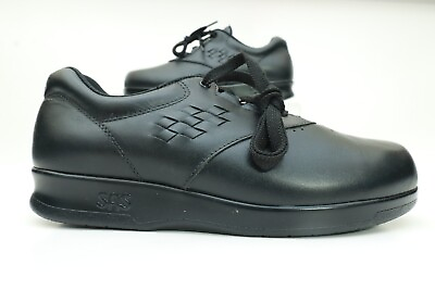 #ad Sas Flat Shoes Women#x27;s Size 5.5 WW Black Leather MSRP $ 120 $29.99