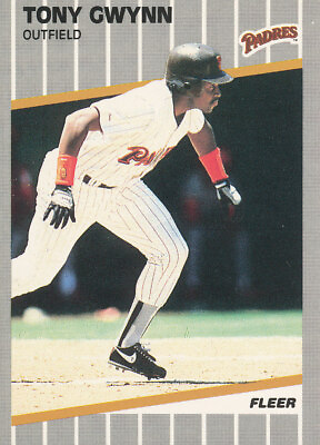 #ad Tony Gwynn 1989 Fleer #305 San Diego Padres Baseball card $1.53