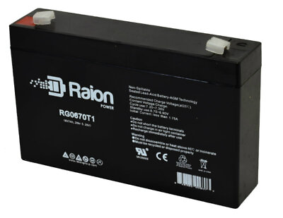 #ad Raion Power 6V 7Ah Replacement SLA Battery For RIMA UN7 6 $15.95
