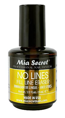 #ad Mia Secret Acrylic Nail System No Lines Fill Line Eraser 0.5 Oz Made in USA $10.50