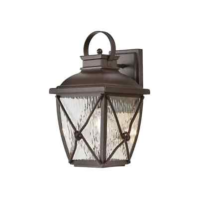 #ad HOME DECORATORS Springbrook 15 in. Rustic 1 Light Outdoor Wall Lamp $69.99