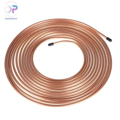 #ad 5 16quot; Copper Nickel 25 ft Roll Coil Brake Fuel and Trans Line Tubing $18.79
