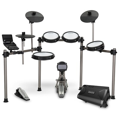 #ad Simmons Titan 50 Electronic Drum Kit w Mesh Pads Bluetooth and DA2108 Drum Amp $498.99