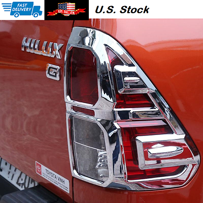 #ad Full Tail Lamp Light Cover Chrome Trim For Toyota Hilux Revo 2015 SALE $25.00