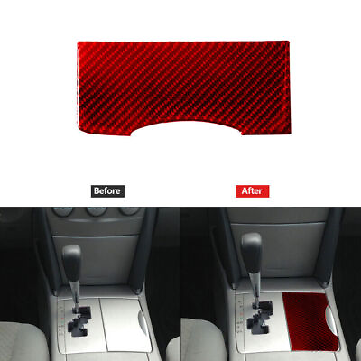 #ad Red Carbon Fiber Cupholder Panel Cover Trim Type A For Toyota Camry 2010 2011 $19.96