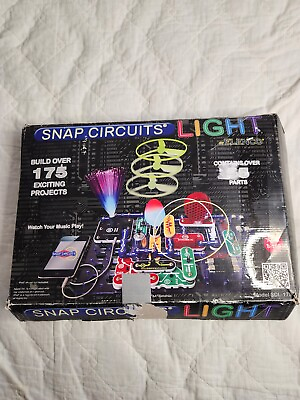 #ad Elenco Snap Circuits SCL 175 Light STEM Electronics Project Kit Complete Tested $28.00