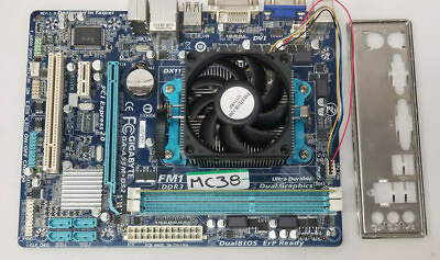 #ad Gigabyte A55M FM1 GAMING MOTHERBOARD AMD A8 3850 2.4GHz Quad core amp; 4Gb #MC38 $69.00