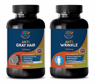 #ad immune vitamin c GRAY HAIR ANTI WRINKLE COMBO 2B Resveratrol 400 $40.14