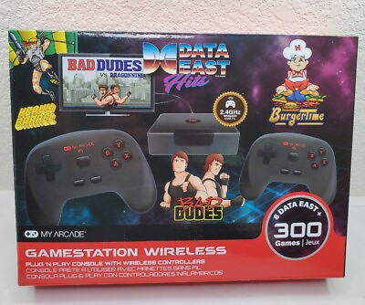 MY ARCADE GameStation Wireless Plug amp; Play Console 300 Games w Data East Hits $24.95
