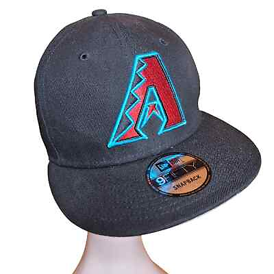 #ad New Era Arizona diamondbacks snap back hat logo baseball black retro $27.88