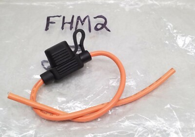 #ad FHM2 Fuse Holder 25 To 30A In line Fuse Holder Covered 12AWG Qty 1 Piece $7.22